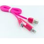 2 in 1 flat usb data cable