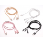 3 in 1 Nylon braided usb charging cable