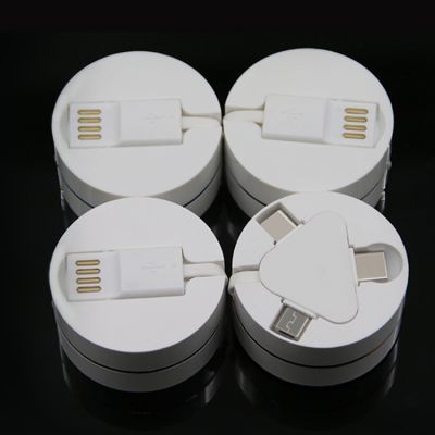 3 in 1 Round Box Charging Cable