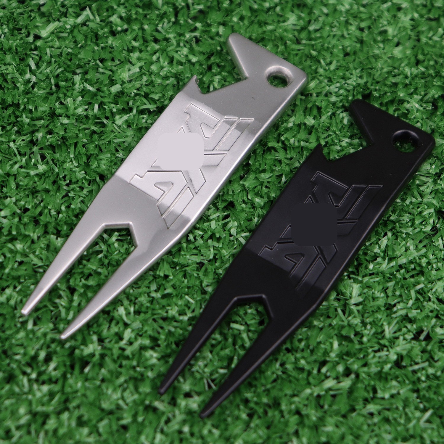 Bottle opener golf divot repair tool