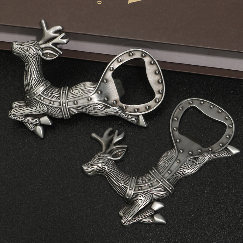 Elk Refrigerator Magnet Bottle Opener