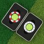 Leveling golf ball marker